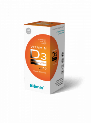 Biomin VITAMIN D3 PREMIUM+ 2000 I.U. 60 tobolek