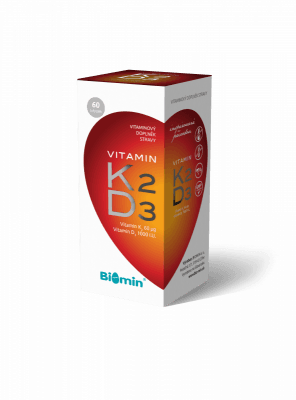 Biomin Vitamin K2 + Vitamin D3 60 kapslí