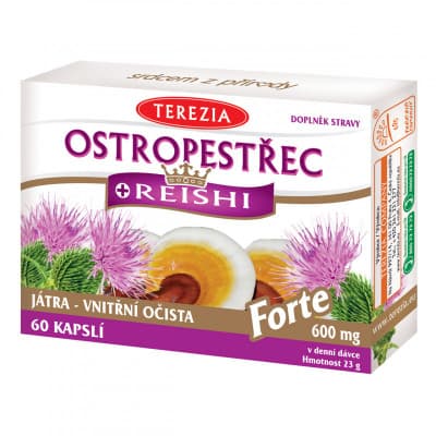 Terezia Company Ostropestřec + reishi 60 kapslí