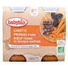 BABYBIO mrkev-suš.švestky-hovězí maso 8m+ 2x200g