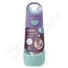 b.box Láhev na pití s brčkem lilac pop 450ml