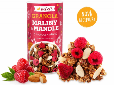 Mixit Granola z pece Maliny a mandle 440 g