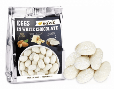 Mixit Vajíčka s bílou čokoládou Kokos 60 g
