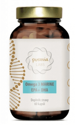 Puravia LABS Omega 3 z mořských ryb 60 kapslí
