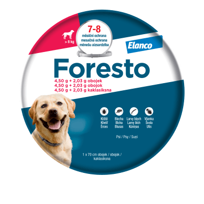 Foresto 4.50g+2.03g obojek psy nad 8kg 70cm