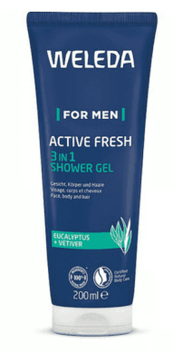 Weleda 3 v 1 Shower Gel For Men Active Fresh 200 ml
