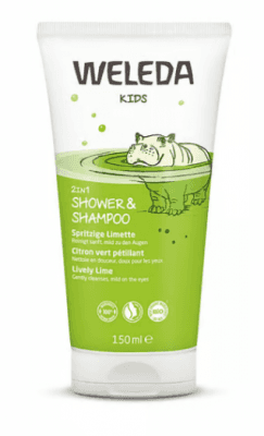 Weleda 2v1 sprchový krém a šampon Veselá limetka 150 ml