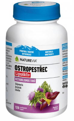 BIOVIT NatureVia Ostropestřec LipoAktiv 120 kapslí