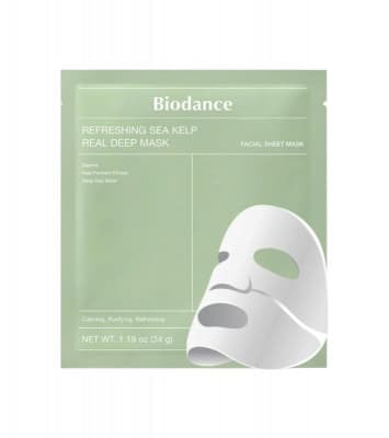 BIODANCE REFRESHING SEA KELP REAL DEEP MASK Inovativní zklidňující maska s s fermentovanou mořskou řasou 34 g