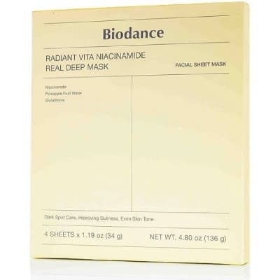 Biodance hydratační maska s niacinamidem 4x34g