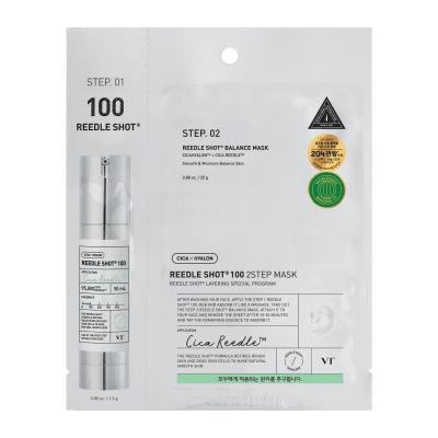 VT Cosmetics Reedle Shot 100 2Step Mask Zpevňující pleťová maska v plátýnku
