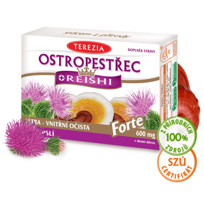Terezia Ostropestřec+Reishi Forte 120 kapslí